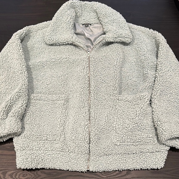 wild fable Jackets & Blazers - Women's Sherpa Fleece Jacket - mint green